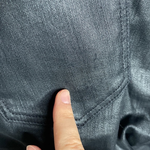 Madewell Skinny Skinny black coated Moto jeans size 26 - Picture 15 of 15